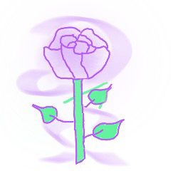 image of the flower drawing