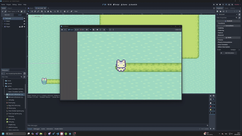 gif of godot engine