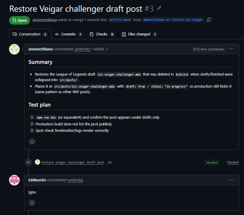 My friend asking me to bring back my league blog